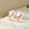 Regalo para Mamá Aretes de Plata Aretes de Plata Esterlina 925 para Mujeres Nuevo Estilo Aretes de Lujo Ligero de Alta Gama, un Par para Uso Dual