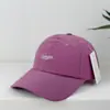 Nova Touca de Basebol Leve, Respirável e de Secagem Rápida Estilo Coreano para Mulheres, Simples Bordada, para Circunferência Craniana Grande, com Aba Larga para Proteção Solar