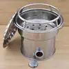 Estufa de Carbón Calefactora para Uso Doméstico, Parrilla Barbacoa Portátil para Exteriores, Fogata para Preparar Té, Fogata Portátil para Mover
