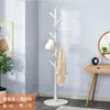 Perchero de Madera Maciza para Dormitorio, Perchero Doméstico de Pie, Gancho Simple para Dormitorio Estudiantil, Almacenamiento de Habitación y Tendedero