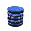 Pulido y Encerado de Belleza para Automóviles Pad de Microfibra para Eliminar Cera Toalla de Tela Autoadhesiva Esponja para Pulir la Superficie de la Pintura Toalla Azul