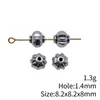 8.2X8.2X8Mm 1.3g Multicolores Aleación de Ropa Accesorios Cuentas Pequeñas Agujero Cuentas Espaciadoras Cuentas Calabaza