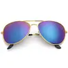 Óculos de Sol Aviador Clássicos da Moda 3026 Masculinos e Femininos Óculos de Sol Refletivos Coloridos Óculos de Sol Espelhados Metálicos Atacado