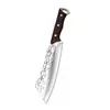 Cuchillo de carnicero forjado a mano para uso doméstico, hacha para cortar árboles, cuchillo de carnicero para cortar huesos, cuchillo para cortar senderos al aire libre, en stock