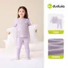 Dudu Home Conjunto de Roupa Íntima para Bebê Meninos Pijama de Outono Meninas Conjunto de Duas Peças com Blusa e Calça Nova Roupa de Outono Infantil