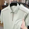 Camisa Polo para Hombre Estilo Nuevo para Personas de Mediana Edad, Camiseta Versátil, Verano 2026 Transpirable de Negocios Ligeramente Elástica Cuello Camisero Manga Corta Casual al por Mayor