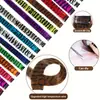 Extensiones de Cabello Europeas y Americanas de Comercio Exterior Clip-In Sin Costuras Estampado de Leopardo, Mechones de Cabello de Colores, Mechas, Teñido para Colgar en la Oreja, Mechones Falsos de Colores, Invisibles Sin Costuras