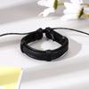 Pulsera de Cuero Tejido Hecho a Mano Europeo y Americano Transfronterizo para Hombre Aleación Vintage Pulsera de Cuero Moda Arte Tendencia Joyería de Pescado