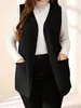 Chaleco de Traje Cruzado Europeo y Americano para Mujer 2026 Primavera Nuevo Estilo Chaleco sin Mangas en Capas Chaqueta Ropa Exterior Casual Elegante