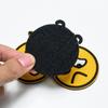 Lois Emoji Expresión Divertida Velcro Moda Bordado Cara Sonriente Divertida Parche Versátil Pegatina de Tela Bordada