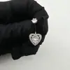 Anillo Blanco con Forma de Corazón para Piercing de Ombligo con Incrustaciones de Circonita, Estilo Popular Sexy de Chica Caliente Europeo y Americano Personalizado Transfronterizo