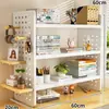 Prateleira de Armazenamento para Mesa, Organizador de Mesa, Estante Multi-Nível para Exibição de Livros, Painel Perfurado para Mesa de Escritório