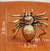 Adornos Metálicos Pequeños de Latón Puro Araña Mascota de Té Pequeña de Cobre Retro Artesanías de Escritorio Adornos Piezas de Mano