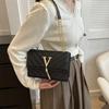Bolso de mujer, bolso de hombro con hilo bordado, nueva moda de invierno 2023, bolso de hombro bordado acanalado con borlas, bolso decorativo, bolso de mensajero