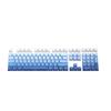 Tecla de teclado mecánico azul niebla con grabado positivo PBT con gradiente de transmisión de luz personalizado, creativa, personalizada, sublimación térmica DIY