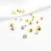 Contas de Ouro 18K14K Banhado, Cor Forte que Não Desbota, Contas de Disco, Contas Espaçadoras, Contas Soltas, Acessórios para Joias DIY, Pulseiras, Colares