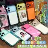 Funda de teléfono transparente de cambio instantáneo adecuada para Apple 17, iPhone 16 Pro Max, funda arcoíris, funda rígida de color caramelo