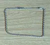 Collar Cruzado de Doble Capa Moda Europea y Americana, Cadena Cubana Estilo Hip-Hop Collar para Clavícula, Joyería Larga en Capas
