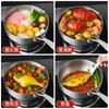 Olla Yukihira de Titanio Alemán para Uso Doméstico, Olla Antiadherente sin Recubrimiento, Olla para Comida Complementaria de Bebé, Olla Especial para Sopa para Cocina de Inducción, Lechetera Pequeña