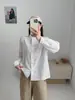 Colección Otoño 2026: Cuello Mao Estilo Japonés, Tapeta Ondulada, Bordado de Encaje, Camisa de Manga Larga, Blusa Elegante para Mujer
