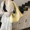 Bolso hobo grande de nicho, PU de color sólido, estilo casual, diseño coreano simple, bolso de hombro casual ns, bolso de axila