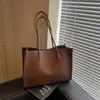 Bolsa Grande de Ombro Transfronteiriça Simples e Estilosa para Mulheres 2025 Nova Versátil Texturizada Bolsa Tote para o Dia a Dia