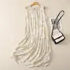 Vestido sem mangas estampado 26 Novo Estilo de Verão