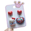 Kuromi Collar de Juguete con Cuentas para Niños Collar de Joyería de Princesa Set de Pulsera para Niñas Lindas Pendiente Pin Anillo