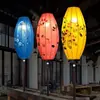 Linternas de Año Nuevo Estilo Chino 2026, Linternas de Calabaza de Invierno Pintadas a Mano de Forma Irregular, Atracciones de Boda para Restaurantes de Hot Pot, Luces Colgantes Famosas en Internet