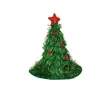 Árbol de Navidad Ins Coreano Gorros de Navidad para Adultos y Niños Decoración Tema Fiesta de Disfraces Accesorios para la Cabeza Accesorios para Fotos
