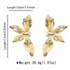 E13112ZA nuevos pendientes de flor grande de aleación tridimensional vintage Europa y Estados Unidos lujo ligero industria pesada pendientes de flor simétricos