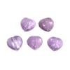 Joyería Jingdian amatista natural amor pasante pequeños accesorios diy accesorios para pulsera corazón de durazno semiterminado al por mayor