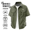 Nova camisa de manga curta para homens, roupa casual de verão para homens, confortável, tamanhos grandes, roupa de trabalho de cor sólida, roupa de outono, gola de lapela, casual e respirável