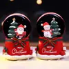 Nueva Decoración de Caja de Música Navideña: Bola de Cristal de Papá Noel con Nieve y Bolsa de la Suerte Iluminada - Regalo Creativo