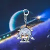 Merchandising de Honkai Star Rail Llavero Acrílico Mariposa Bebiendo Luna Fuego Fluyente Luciérnaga Arena Fluyente Fuegos Artificiales Dorados Colgante Accesorio para Bolsa