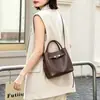 Bolsa Feminina de Couro Genuíno, Bolsa Saco, Novo Modelo 2026 Bolsa de Mão com Fivela Kelly, Bolsa de Ombro para o Dia a Dia, Bolsa Transversal Feminina