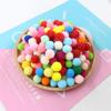 Bolinha de Pelo DIY Decoração de Bolinha de Pelúcia Colorida Pequeno Pom-Pom Bolinha de Pelo Material Artesanal Material para Joias Fabricação Bolinha de Alta Elasticidade