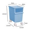 Caja de almacenamiento apilable doble capa cubo de snacks para gatos caja de almacenamiento de dibujos animados juguete crayón pequeño nuevo pegatina carrito para mascotas