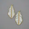 Diseño de Nicho Europeo y Americano Pluma Blanca Simple Cuentas Antiguas Tejidos a Mano Elegantes con Estilo Pendientes de Gama Alta Pendientes