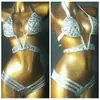 Bikini de cadena de diamantes nuevo 2020 traje de baño bikini de diamantes bikini popular popular en Amazon