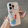 Funda para Teléfono de Doble Soporte Panda Gato Compatible con Teléfono Apple 17promax iPhone 18 Huawei Ventana de Corazón