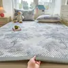 Juego de Tres Piezas de Alfombrilla Refrigerante de Látex de Seda de Hielo para Verano, Alfombrilla Suave Refrigerante Estampada, Colchón de Doble Uso, Individual, Estilo Fresco de Dibujos Animados, Alfombrilla de Seda de Hielo
