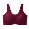 Nuevo Estilo Sujetador Grande para Madres de Mediana Edad y Mayores Portátil Hebilla Frontal Sin Costuras Sin Aros Alta Elasticidad Transpirable Sensación de Nube