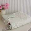 Colcha de Verão Dupla Camada de Gaze Algodão Puro Classe A Seda Gelada para Maternidade e Bebê, Colcha Fina de Algodão Puro Seda Gelada para Ar Condicionado de Verão, Lavável à Máquina