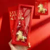 Colgante Año del Caballo Dorado, Llega el Dios de la Riqueza, Llavero de Riqueza Instantánea, Adorno de Bolsa de Oro Puro, Llavero, Regalo de Año Nuevo