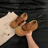 Zapatos Mary Jane retro de lunares para mujer, con correas y punta poco profunda, nueva colección otoño 2026, bailarinas planas, zapatos de mujer estilo francés