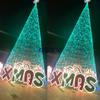 Iluminação de Árvore de Natal LED Paisagem Ponto Cênico Parque Shopping Center Grandes Enfeites Decorativos Luminosos Lanterna de Ferro Formato Lâmpada