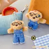 Broche Criativo de Macacão, Óculos, Pelúcia de Cachorro, Chaveiro, Pingente de Bolsa para Casal, Presente Requintado, Fonte de Suprimentos