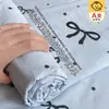 Juego de sábanas de gasa de doble capa para maternidad e infantil Clase A, pieza individual para estudiantes, sábana individual/doble para dormitorio, juego de tres piezas de funda de almohada, adecuado para todas las estaciones