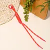 Estilo Ins Cadena de Cuerda Trenzada Colorida para Teléfono Móvil Anillo de Llavero Correa para Mochila Llavero de Aleación de Zinc Accesorios DIY
